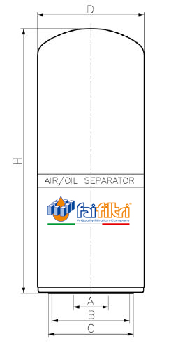 Size spin-on separator